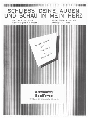 cover image of Schließ deine Augen und schau in mein Herz